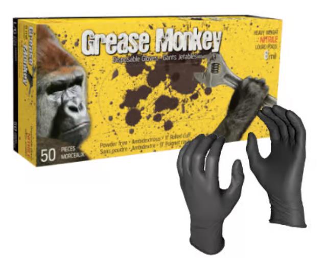 Where to find Gloves, Grease Monkey 8 Mil All Sizes in Vancouver